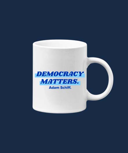 Democracy Matters white mug