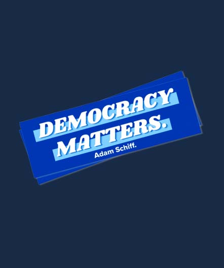 Democracy Matters bumper sticker