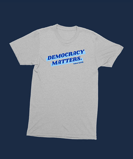 Democracy Matters Grey T-Shirt