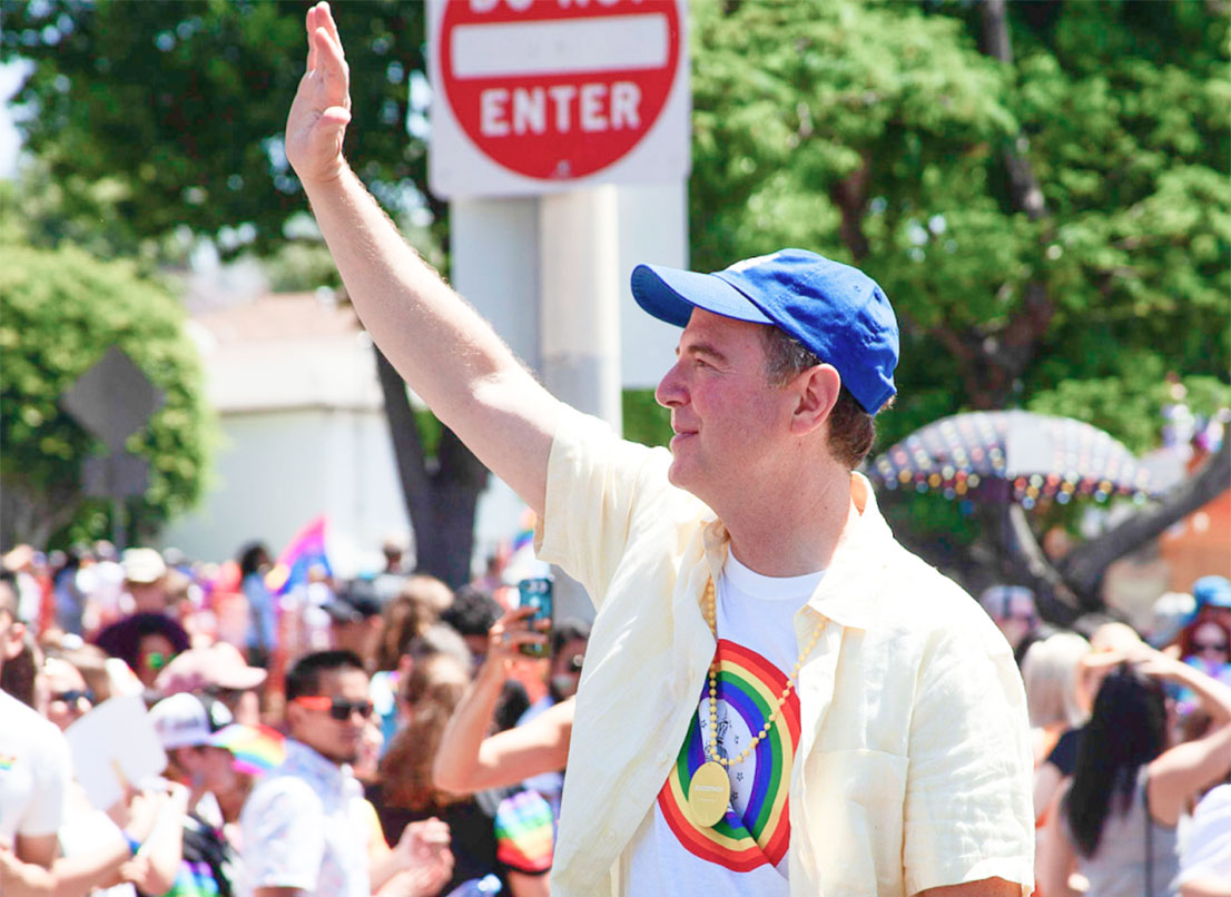 Adam Schiff at Pride Parade